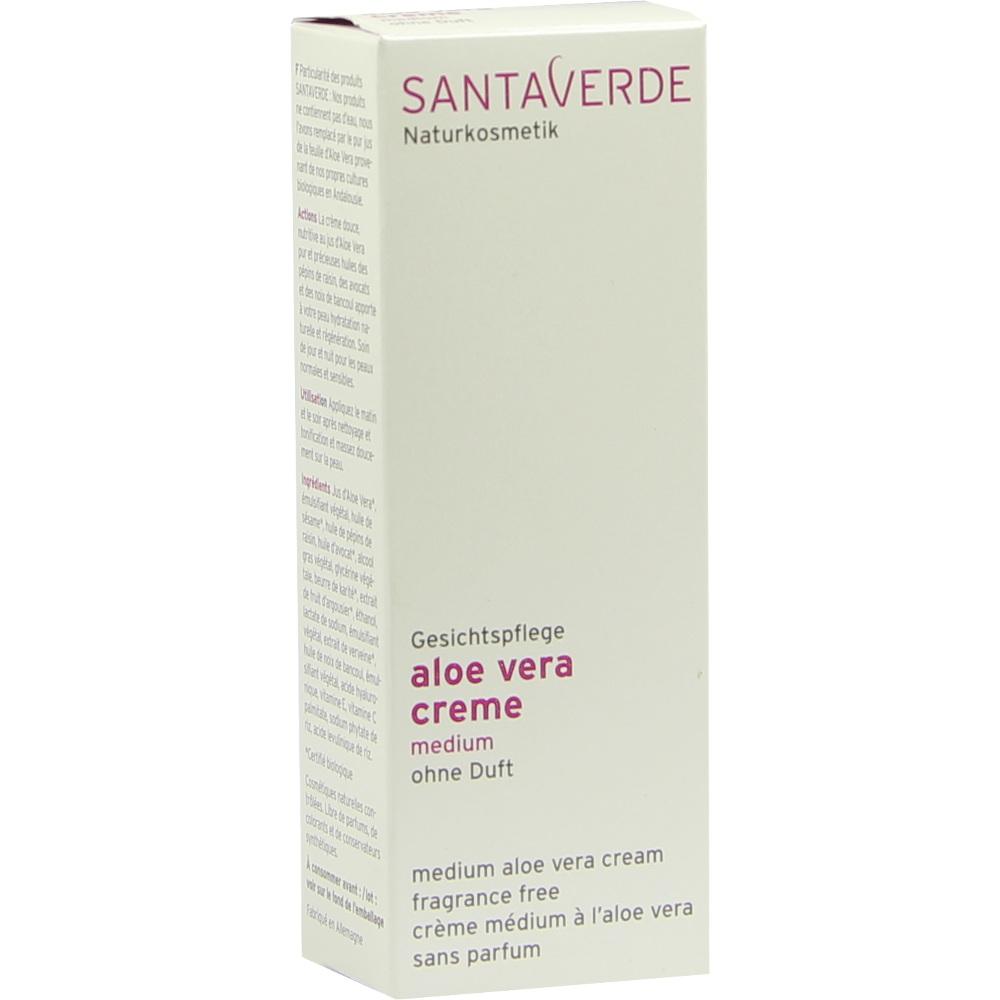 SANTA VERDE ALOE VERA cream medium aloe vera ohne Duft 30 ml Creme