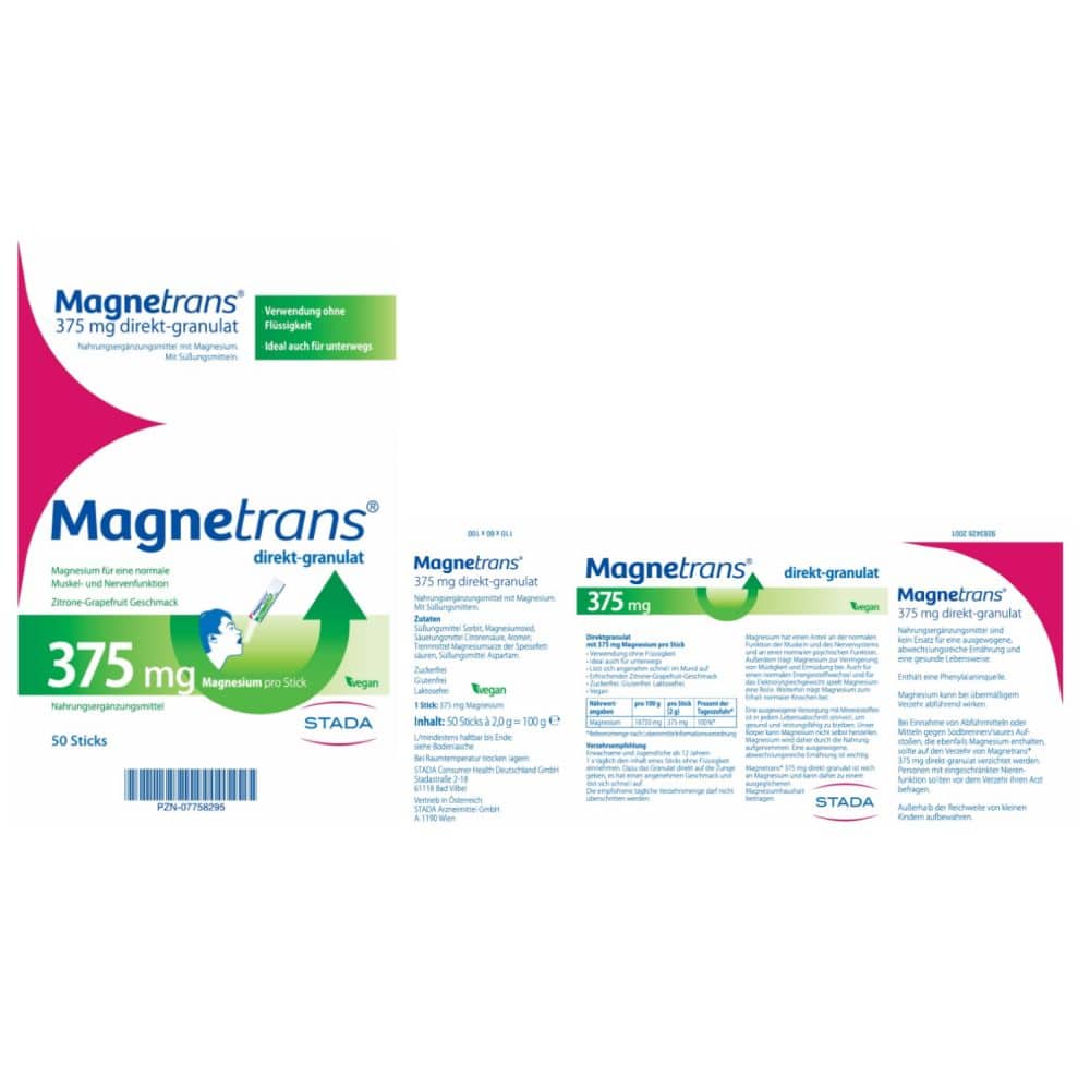 Magnetrans direkt-granulat 375 mg 50 St Granulat