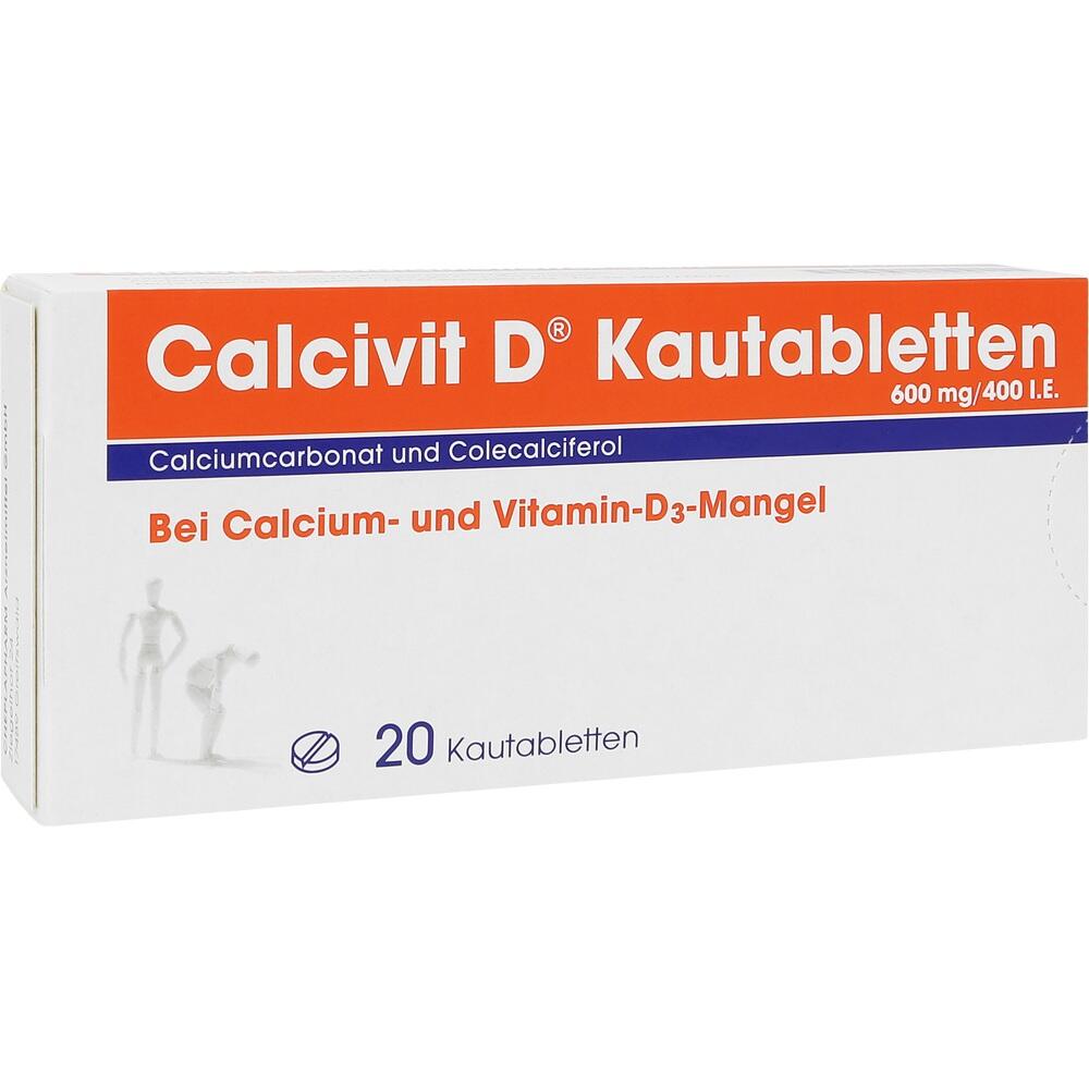Calcivit D 600mg/400 I.E. 20 St Kautabletten