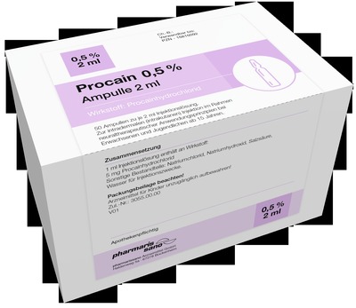 Procain 0,5% Ampulle 2ml 50X2 ml Injektionslösung