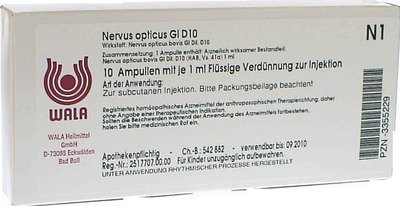 Nervus opticus Gl D10 Ampullen 10X1 ml Ampullen