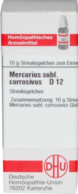 MERCURIUS SUBLIMATUS corrosivus D 12 Globuli 10 g Globuli