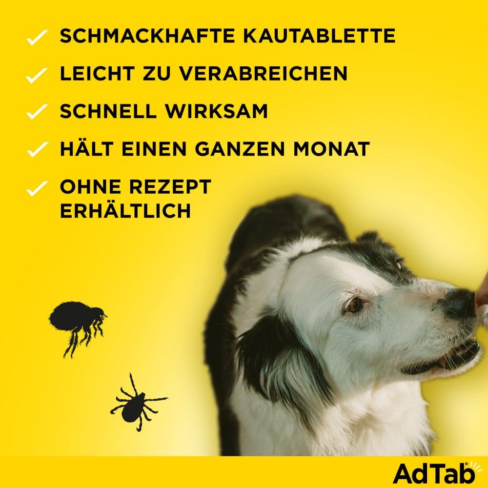 AdTab Kautabletten 900mg für Hunde 22-45 kg Elanco 3 St Kautabletten