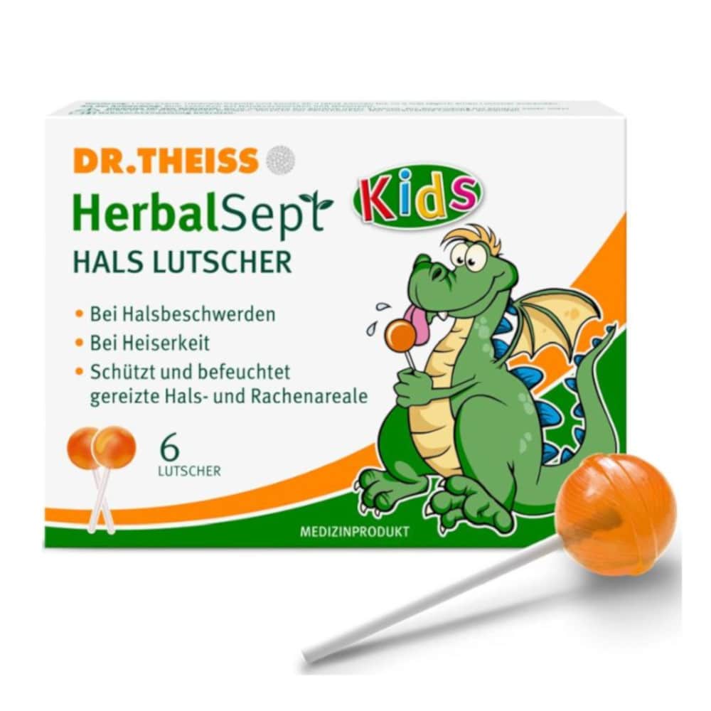 DR. THEISS HerbalSept HALS LUTSCHER Kids 6 St Bonbons