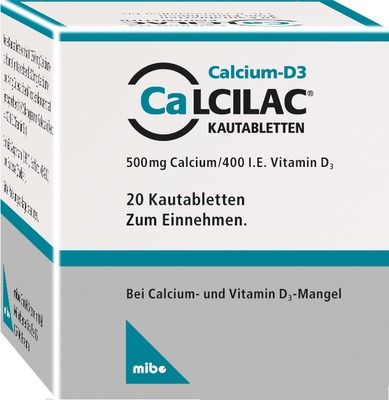 Calcilac 500mg/400 I.E. 20 St Kautabletten