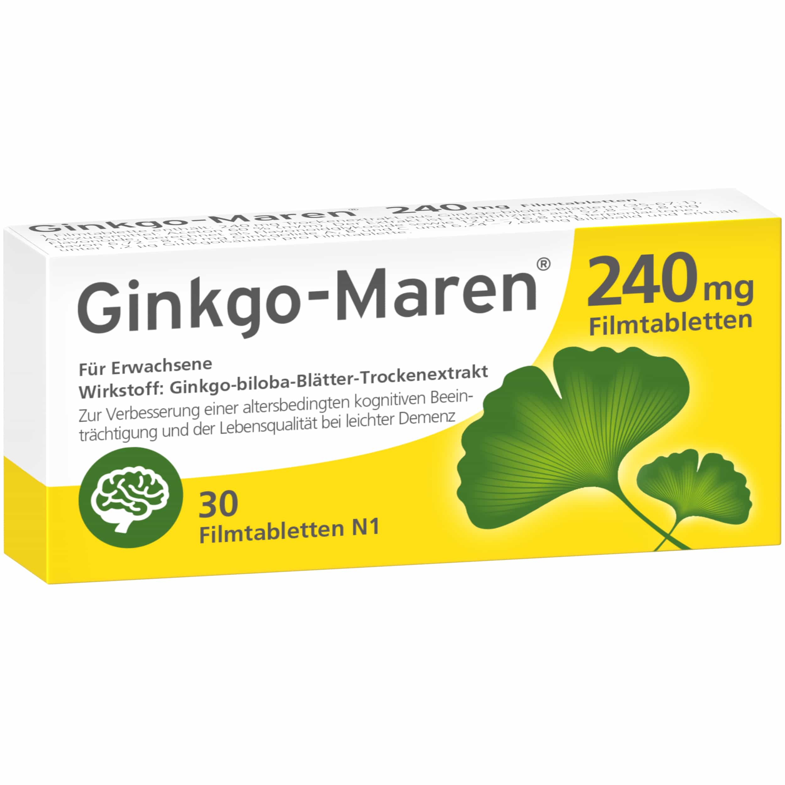 Ginkgo-Maren 240mg 30 St Filmtabletten