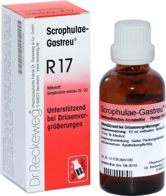 SCROPHULAE Gastreu R 17 Tropfen zum Einnehmen 50 ml Mischung