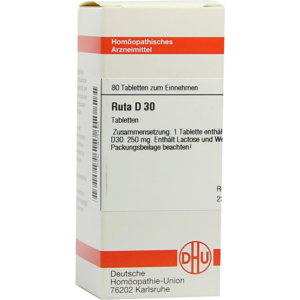 RUTA D 30 Tabletten 80 St Tabletten