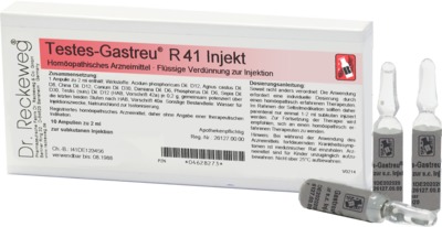 TESTES GASTREU R 41 Injekt Ampullen 10X2 ml Ampullen