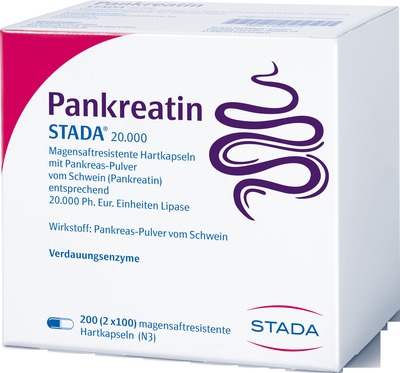 Pankreatin STADA 20000 200 St Magensaftresistente Hartkapseln