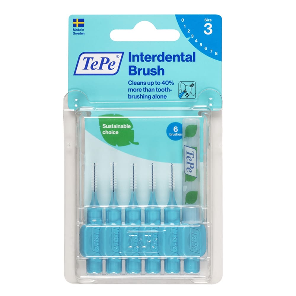TEPE Interdentalbürste 0,6mm blau 6 St Zahnbürste