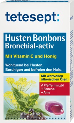 TETESEPT Husten Bonbons Bronchial-activ 100 g Bonbons
