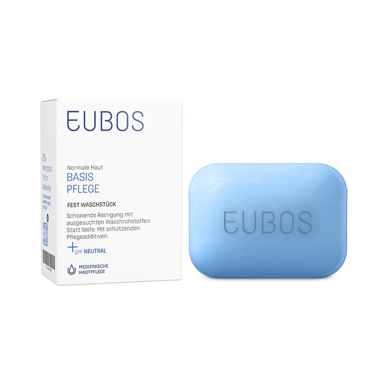 EUBOS Seifenstück blau unparfümiert 125 g Seife