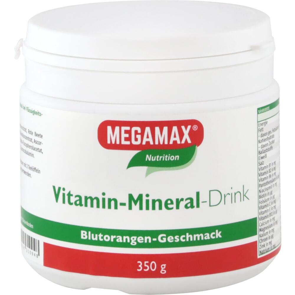 MEGAMAX Vita Mineral Drink Blutorange Pulver 350 g Pulver