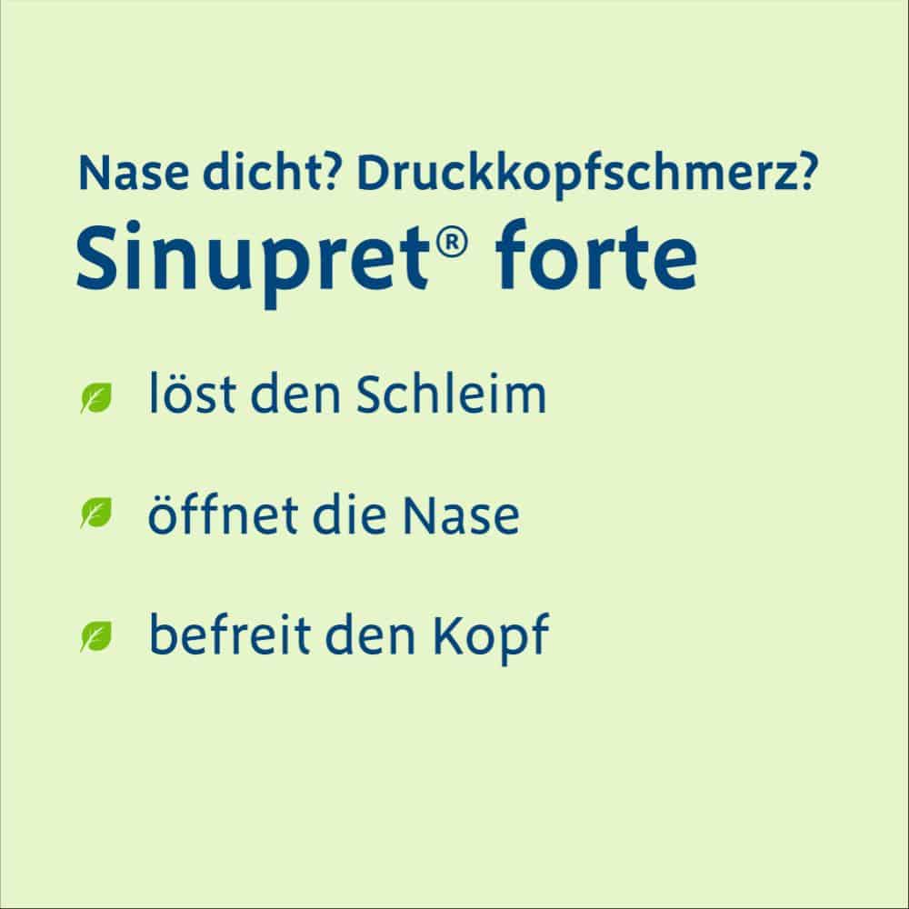 Sinupret forte  20 St Überzogene Tabletten