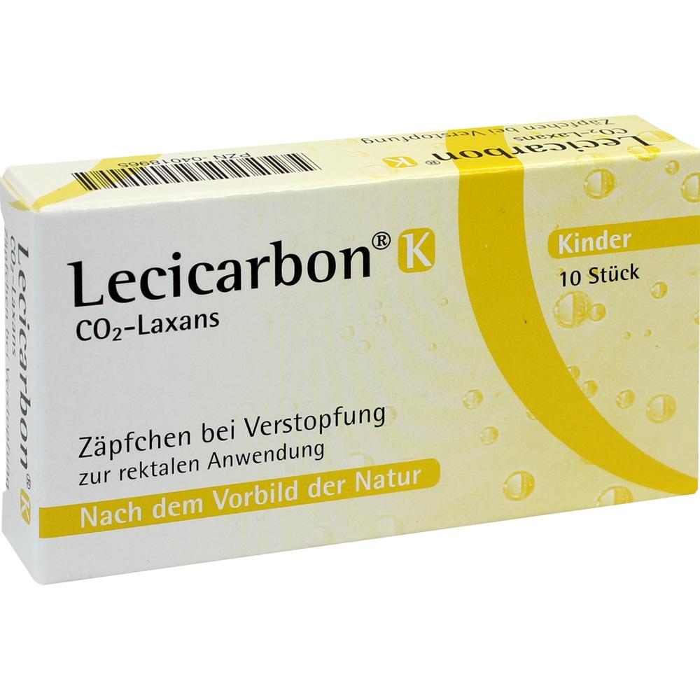 Lecicarbon K CO2-Laxans für Kinder 10 St Kinder-Suppositorien
