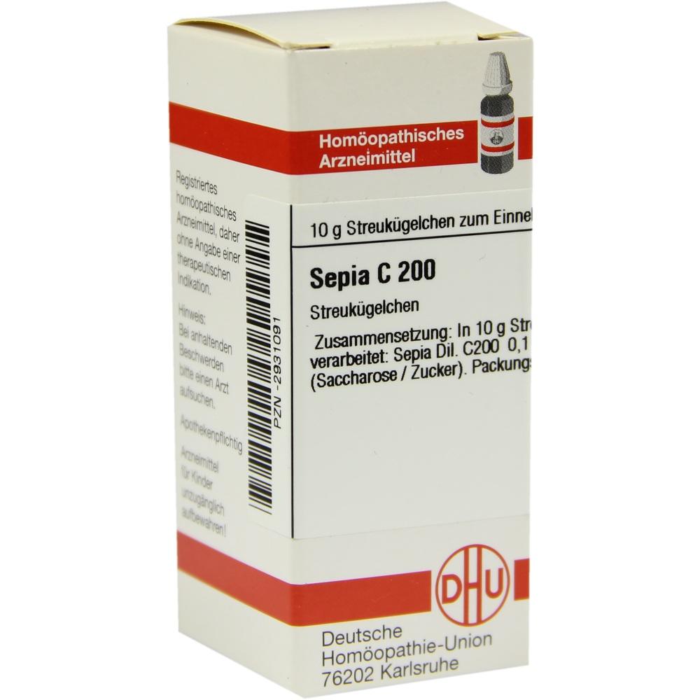 SEPIA C 200 Globuli 10 g Globuli