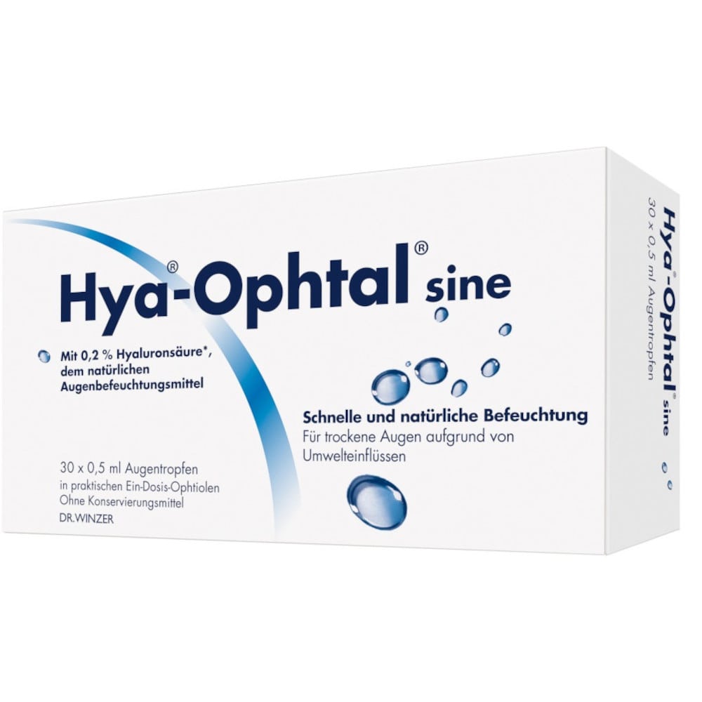 Hya-Ophtal sine 30X0.5 ml Augentropfen