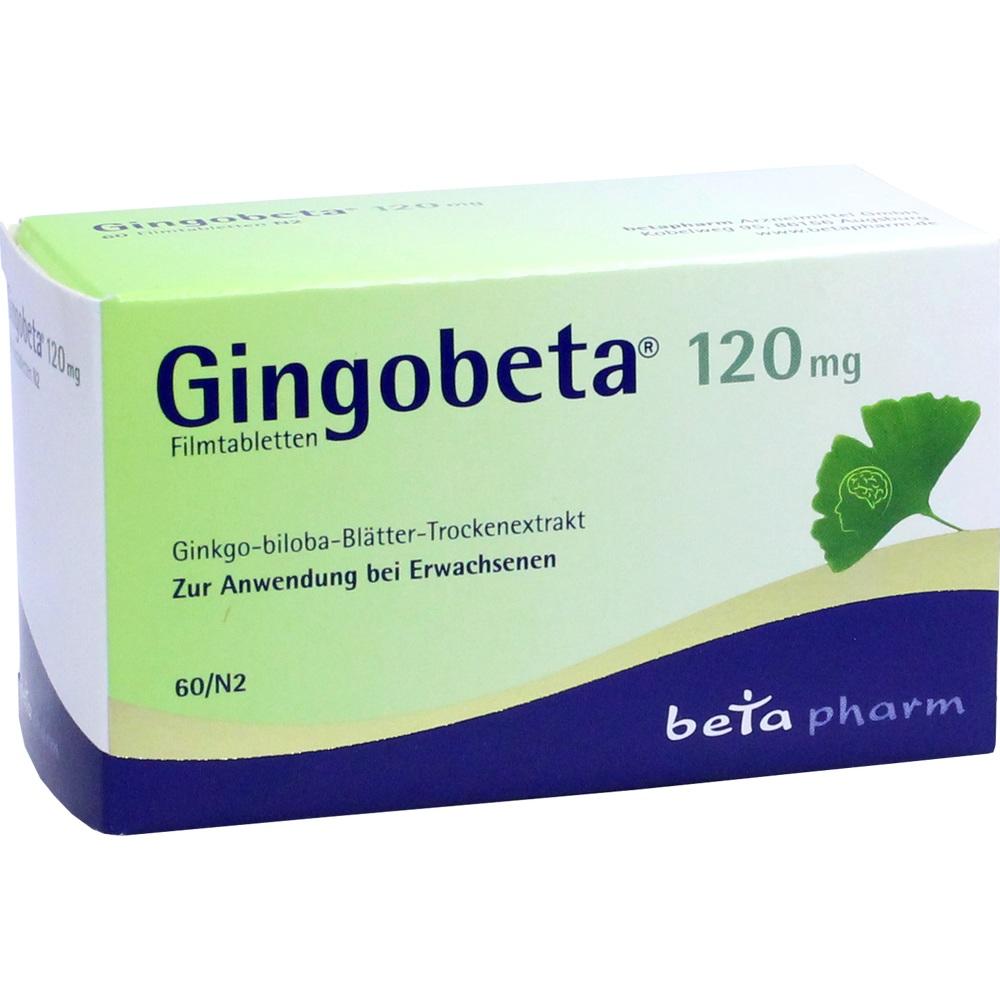 Gingobeta 120mg 60 St Filmtabletten