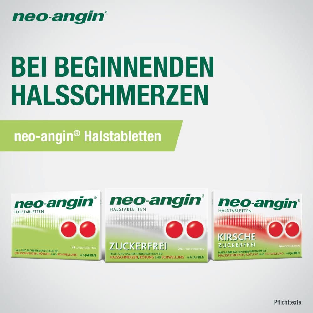 neo-angin HALSTABLETTEN KIRSCHE ZUCKERFREI 24 St Lutschtabletten
