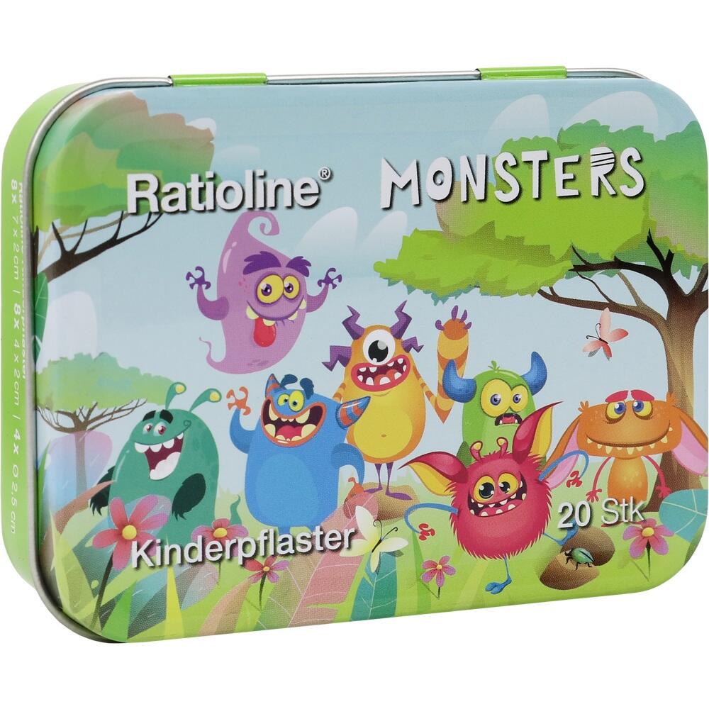 Ratioline MONSTERS Kinderpflaster 20 St Pflaster