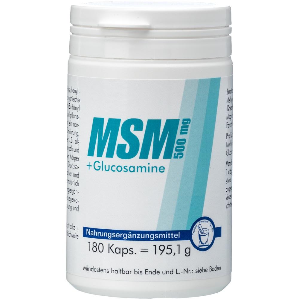 MSM 500 mg+Glucosamine Kapseln 180 St Kapseln