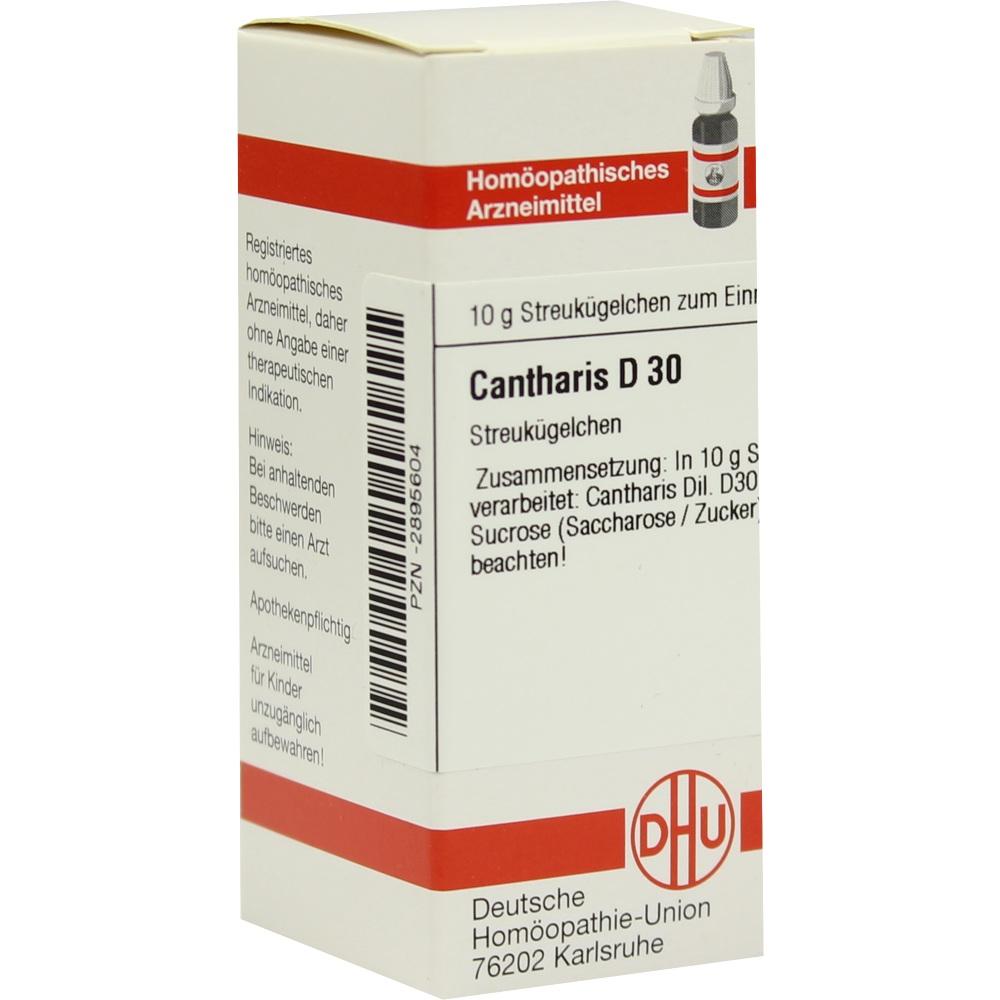 CANTHARIS D 30 Globuli 10 g Globuli