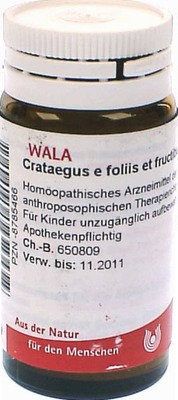 WALA Crataegus e foliis et fructibus D6 Globuli 20 g Globuli