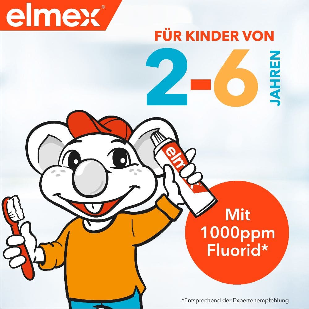 elmex Kinder-Zahnpasta KARIESSCHUTZ für Milchzähne 50 ml Zahnpasta