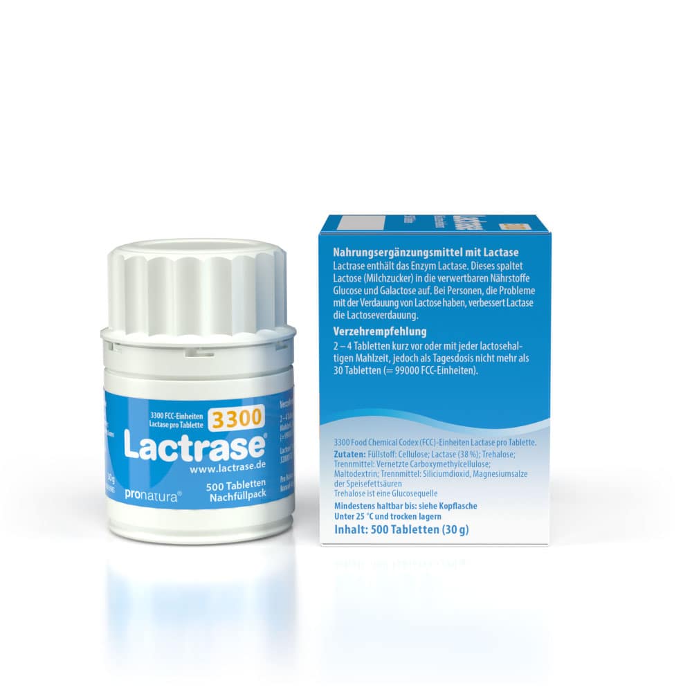 Lactrase 3300 FCC Kapseln 500 St Tabletten