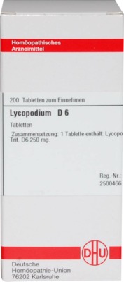 LYCOPODIUM D 6 Tabletten 200 St Tabletten