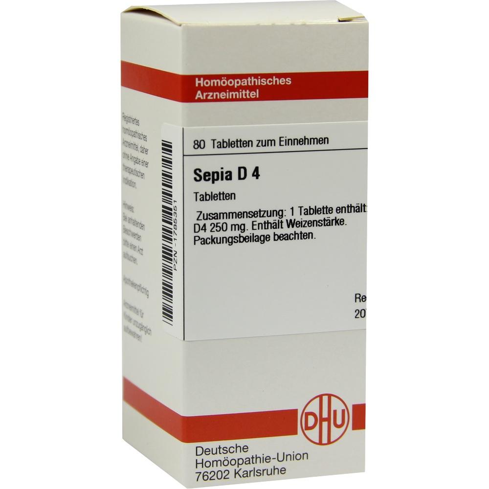SEPIA D 4 Tabletten 80 St Tabletten