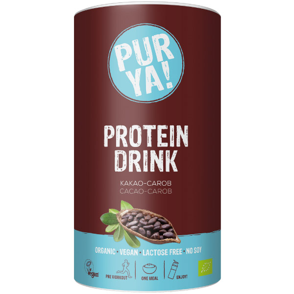 Purya Protein Drink Bio Kakao-carob Pulver 550 g Pulver