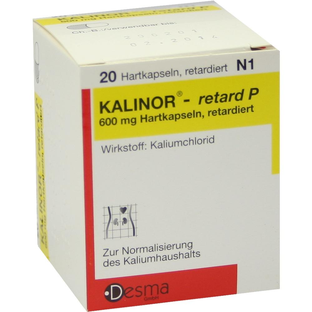 KALINOR retard P 600 mg Hartkapseln 20 St Hartkapseln