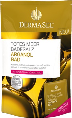 DERMASEL Totes Meer Badesalz+Arganöl 1 Packung Kombipackung
