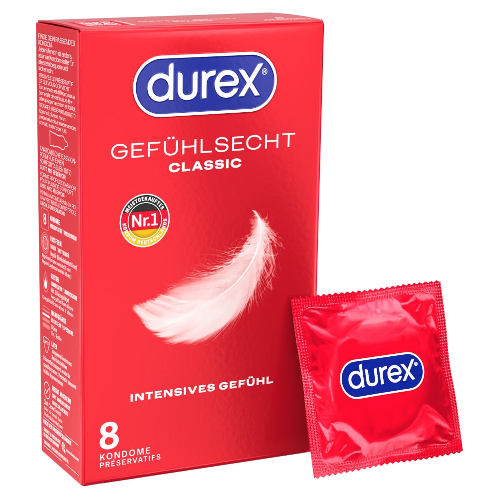 durex Gefühlsecht CLASSIC 8 St Kondome