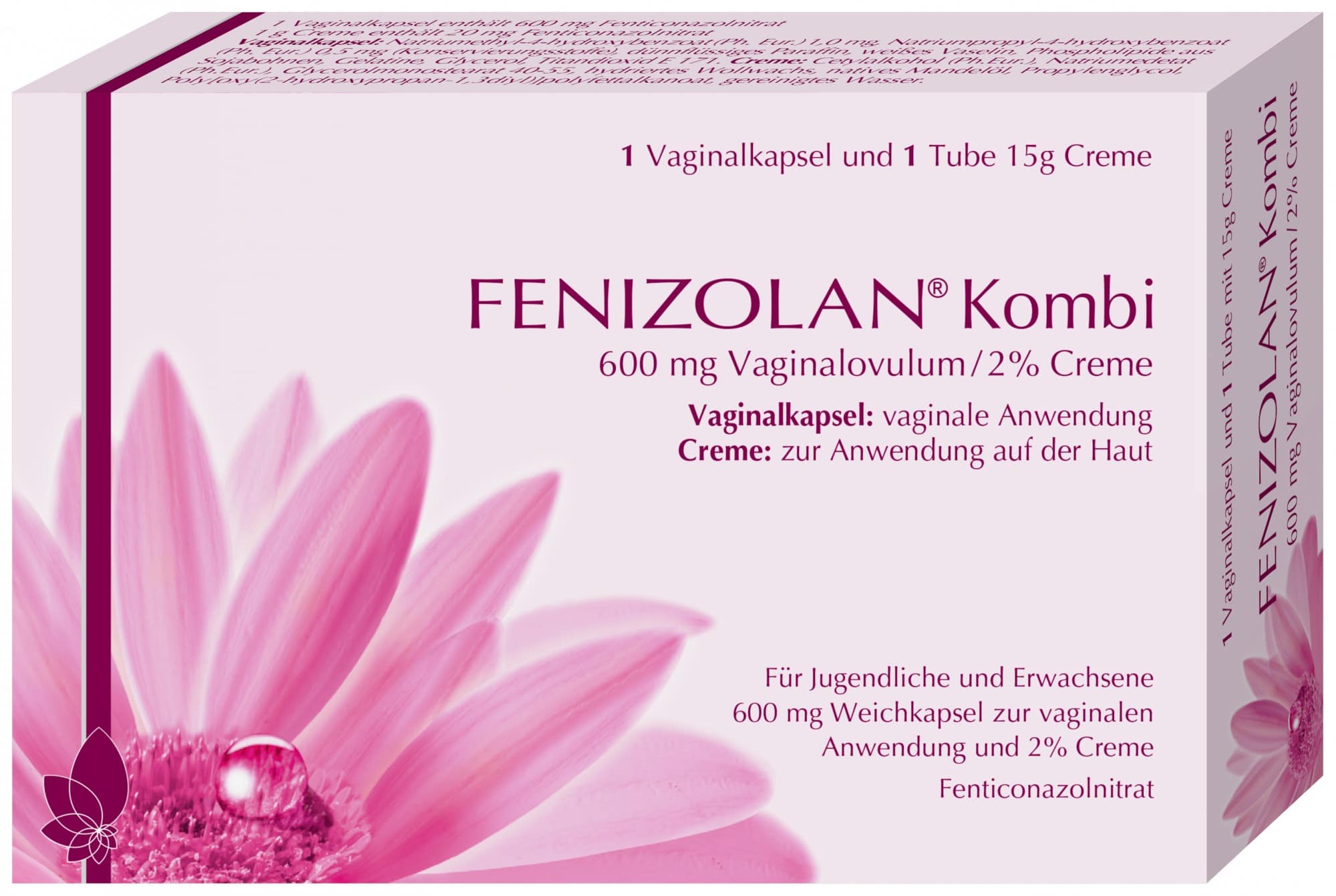 FENIZOLAN Kombi 600 mg Vaginalovulum+2% Creme 1 Packung Kombipackung
