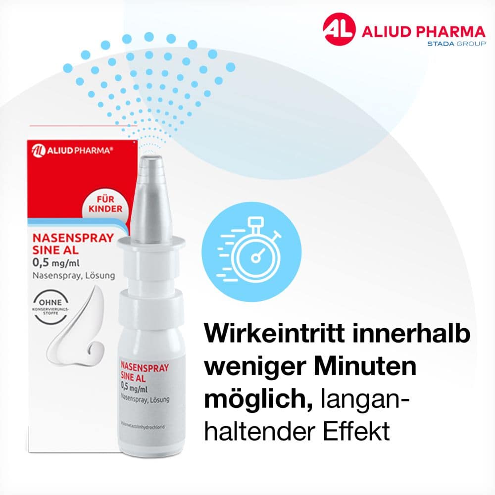 Nasenspray sine AL 0,5 mg / ml bei Schnupfen