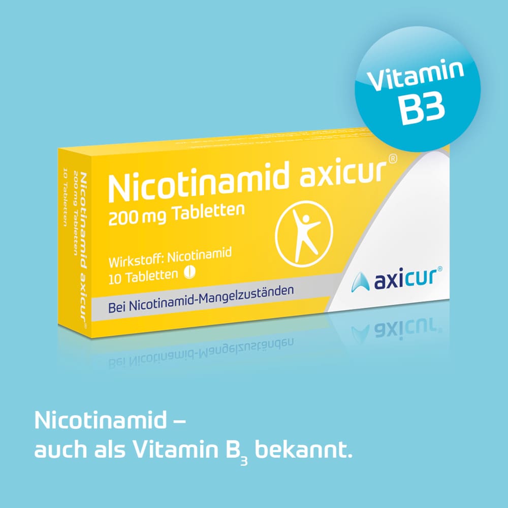 Nicotinamid axicur 200 mg  10 St Tabletten