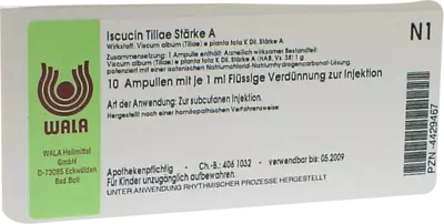 Iscucin Tiliae Stärke A 10X1 ml Ampullen