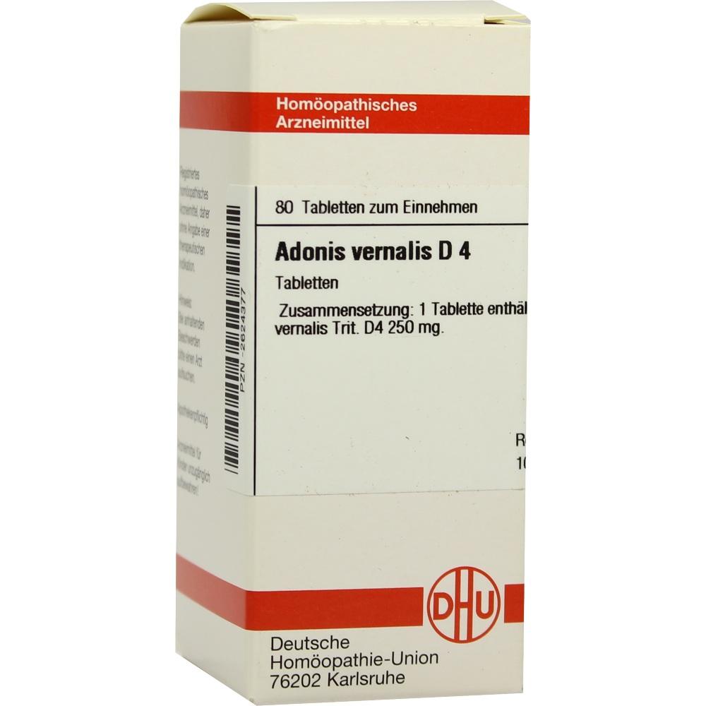 ADONIS VERNALIS D 4 Tabletten 80 St Tabletten