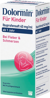 Dolormin Ibuprofensaft, 40 mg/ml für Kinder bei Schmerzen & Fieber