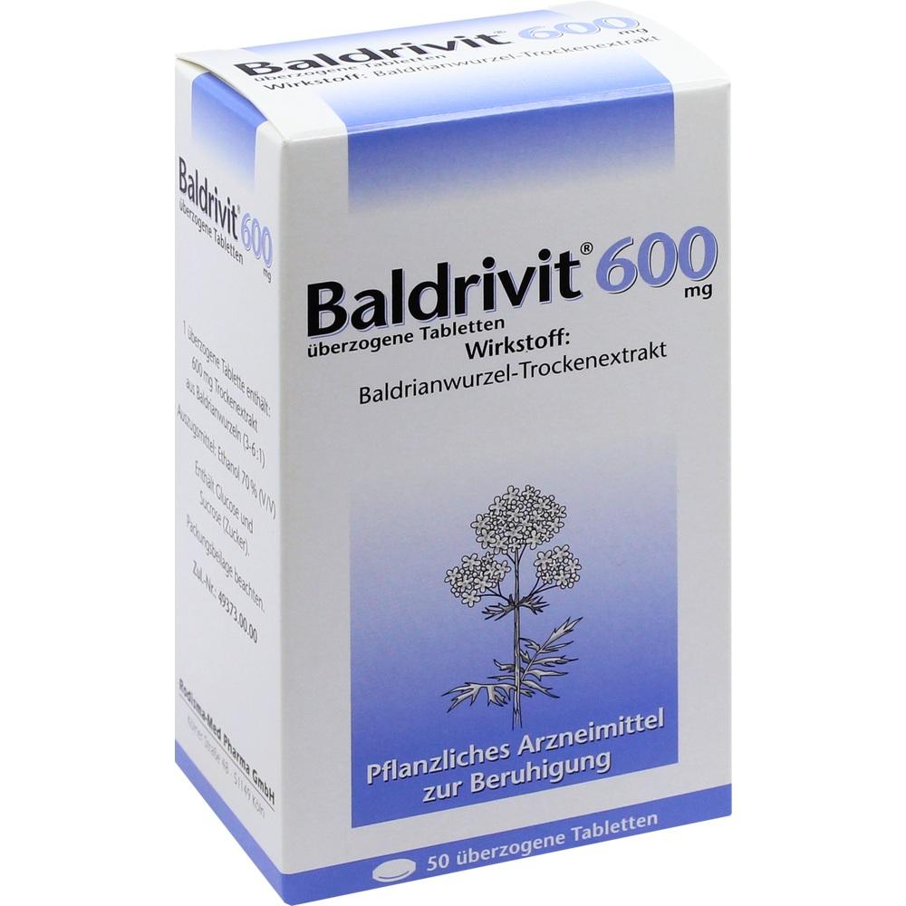 Baldrivit 600mg 50 St Überzogene Tabletten