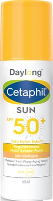 Cetaphil Sun Daylong SPF50+ Regulierendes Multi-Schutz-Fluid Gesicht 50 ml Lotion