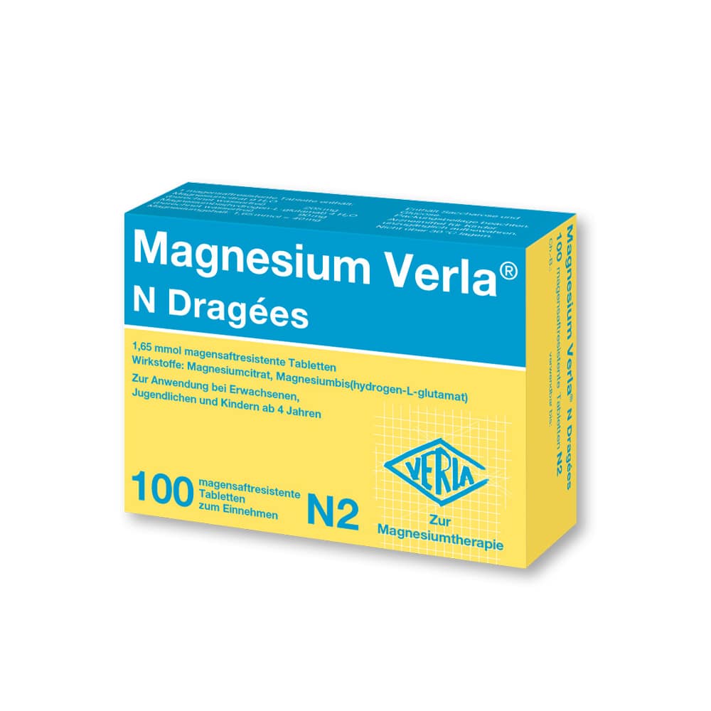 Magnesium Verla N Dragées 100 St Tabletten magensaftresistent