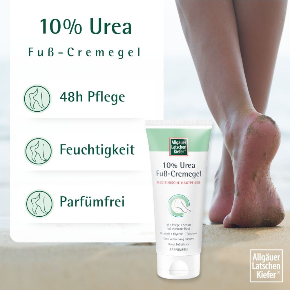 Allgäuer Latschenkiefer 10% Urea Fuß-Cremegel 100 ml Creme