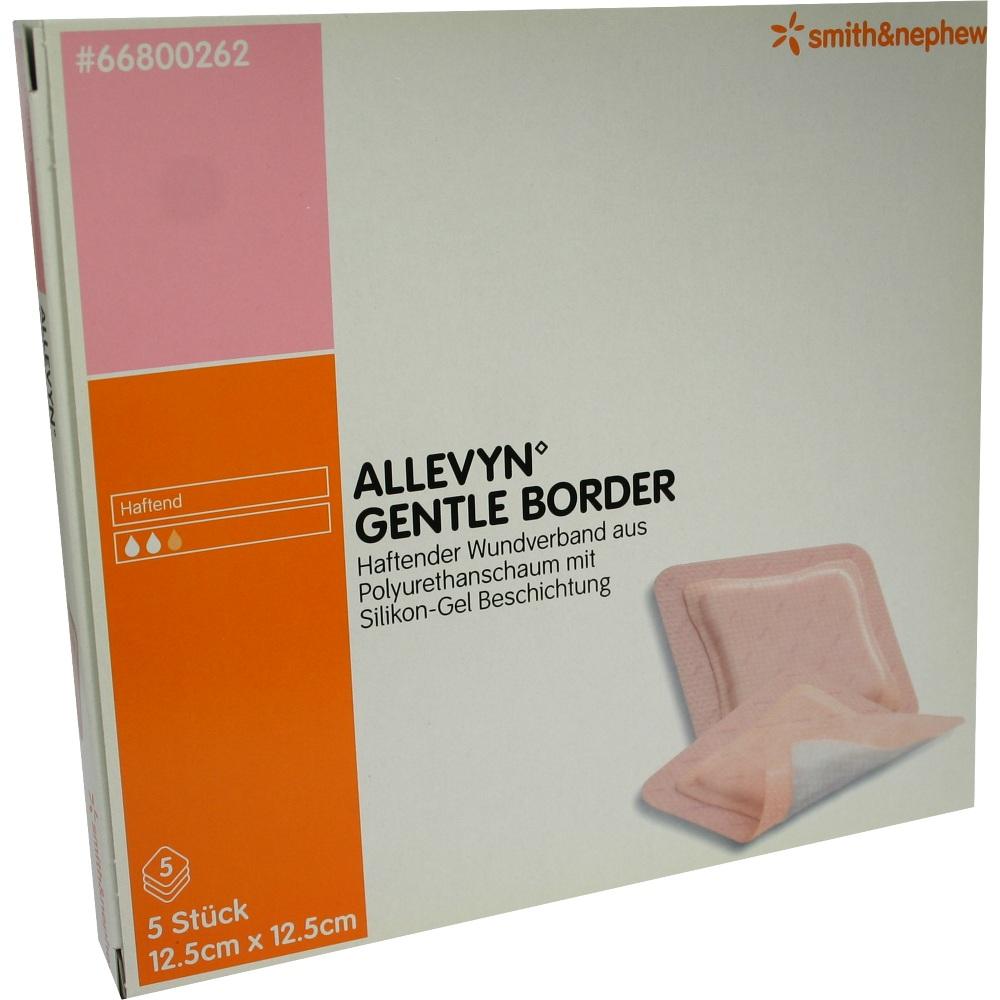 ALLEVYN Gentle Border 12,5x12,5 cm Schaumverb. 5 St Verband