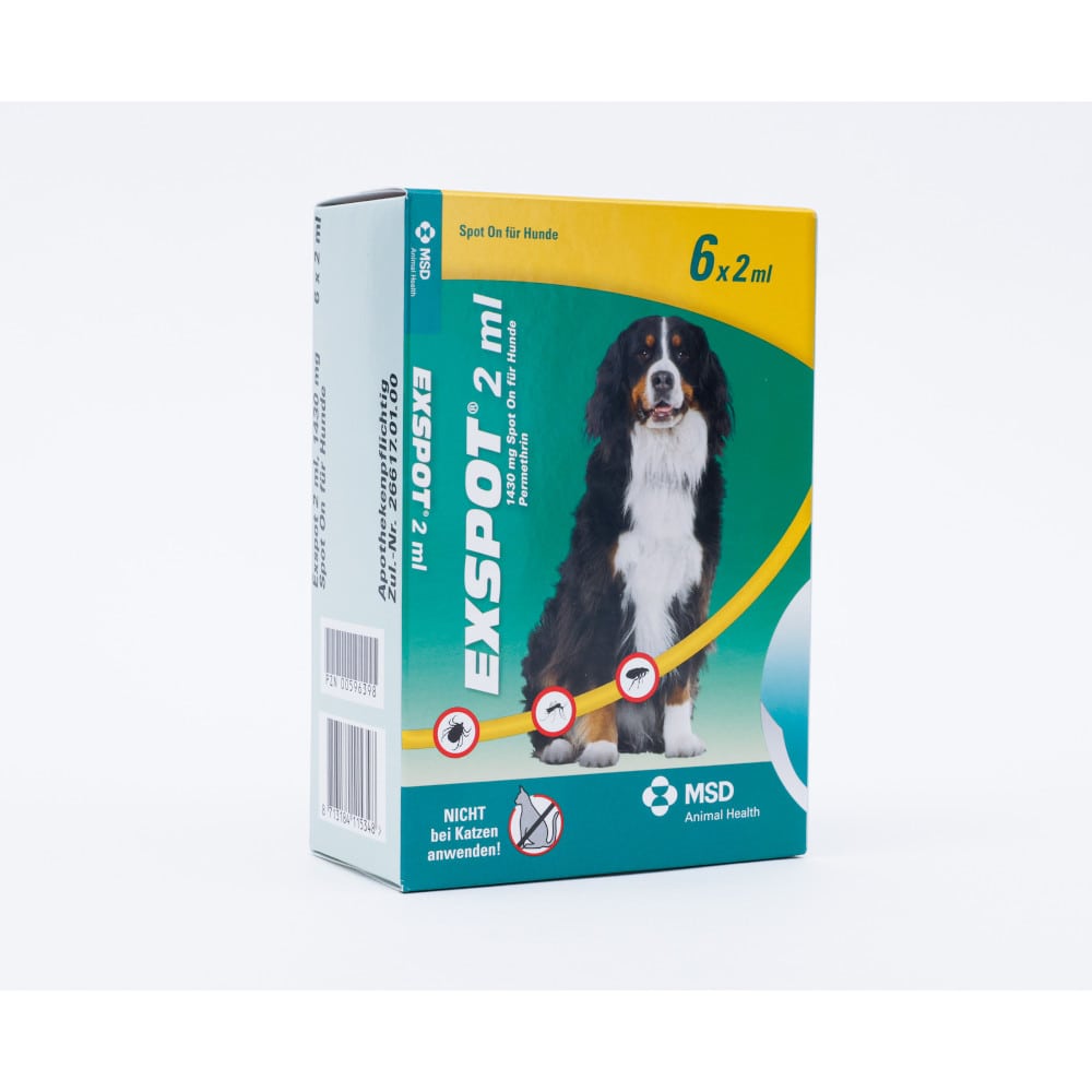 EXSPOT 2 ml Spot On für Hunde 6X2 ml Lösung