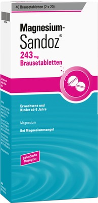 Magnesium-Sandoz 243 mg 40 St Brausetabletten