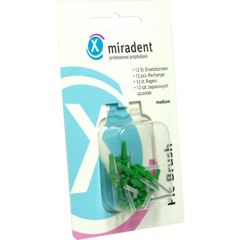 miradent Pic-Brush medium Interdentalbürsten grün 12 St Zahnbürste